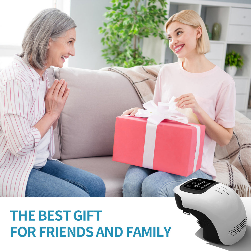 Rechargeable Electric Knee Massager - Infrared Heat & Vibration Therapy for Pain Relief